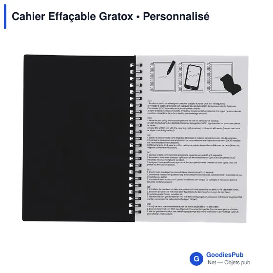 Cahier Effaçable Gratox - Image 4