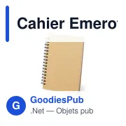 Cahier à anneaux personnalisable en carton recyclé avec logo - Miniature 2