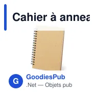 Cahier à anneaux personnalisable en carton recyclé avec logo - Miniature 11