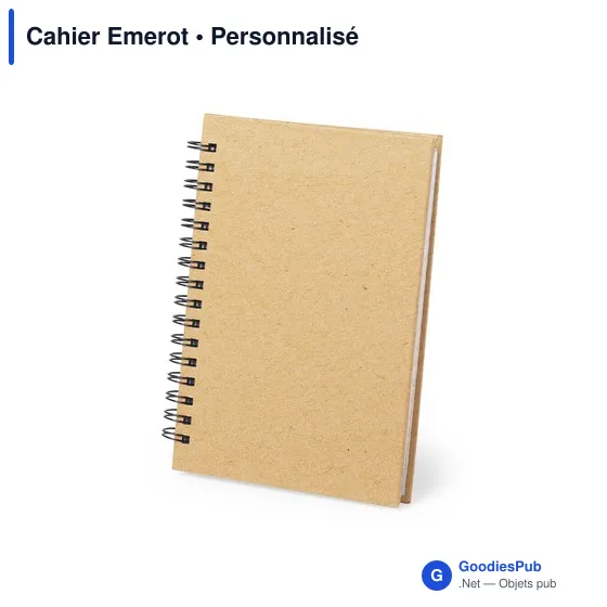 Cahier à anneaux personnalisable en carton recyclé avec logo - Image 11