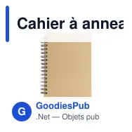 Cahier à anneaux personnalisable en carton recyclé avec logo - Miniature 12