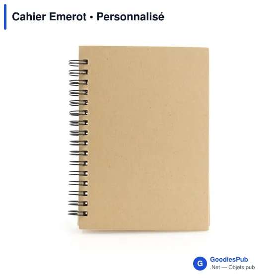 Cahier à anneaux personnalisable en carton recyclé avec logo - Image 12
