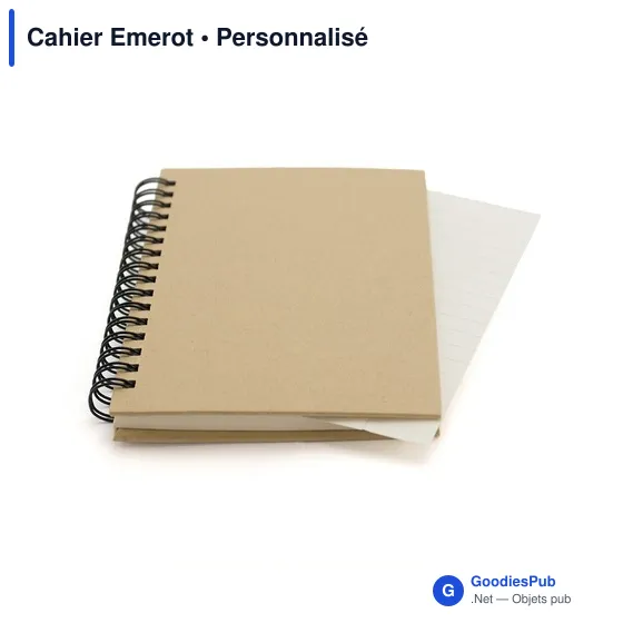 Cahier à anneaux personnalisable en carton recyclé avec logo - Image 8