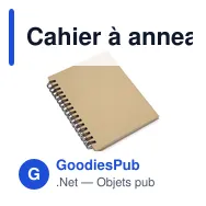 Cahier à anneaux personnalisable en carton recyclé avec logo - Miniature 10