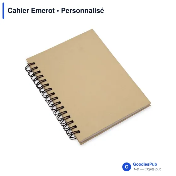 Cahier à anneaux personnalisable en carton recyclé avec logo - Image 10