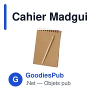 Cahier Madguire personnalisable avec logo - Bloc-notes A6 écologique - Miniature 2
