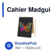 Cahier Madguire personnalisable avec logo - Bloc-notes A6 écologique - Miniature 3