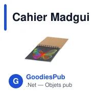 Cahier Madguire personnalisable avec logo - Bloc-notes A6 écologique - Miniature 4