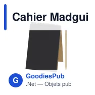 Cahier Madguire personnalisable avec logo - Bloc-notes A6 écologique - Miniature 5