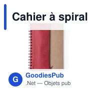 Cahier à spirales personnalisable Mosku avec logo et trousse intégrée - Miniature 11
