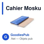 Cahier à spirales personnalisable Mosku avec logo et trousse intégrée - Miniature 4