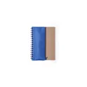 Variante bleu - Cahier à spirales personnalisable Mosku avec logo et trousse intégrée