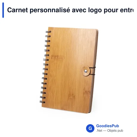 Carnet personnalisé avec logo pour entreprise - Ligne Nature
