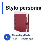 Stylo personnalisé en carton recyclé avec logo pour entreprise - Miniature 1
