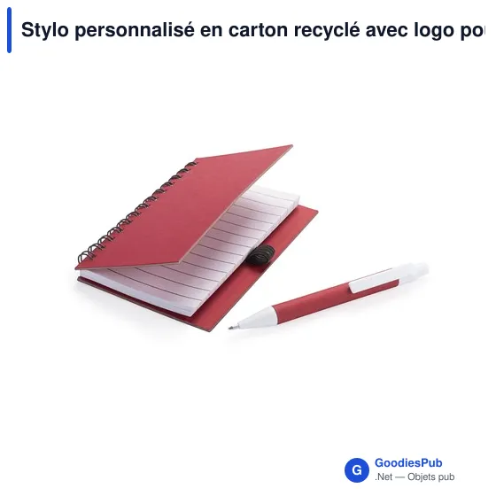 Stylo personnalisé en carton recyclé avec logo pour entreprise - Image 11
