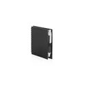 Variante noir - Stylo personnalisé en carton recyclé avec logo pour entreprise