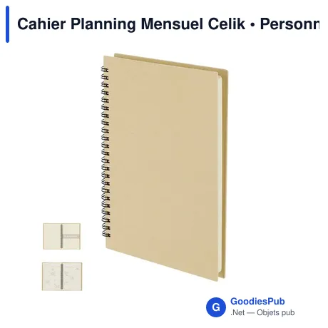 Cahier Planning Mensuel Celik