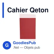 Cahier personnalisable en carton recyclé avec logo - Cahier Qeton - Miniature 2