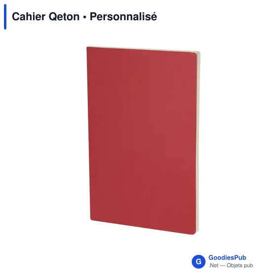 Cahier personnalisable en carton recyclé avec logo - Cahier Qeton - Image 12