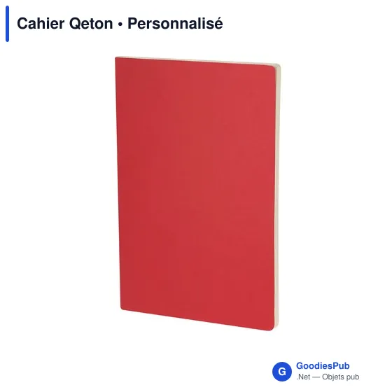 Cahier personnalisable en carton recyclé avec logo - Cahier Qeton - Image 3