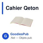 Cahier personnalisable en carton recyclé avec logo - Cahier Qeton - Miniature 5