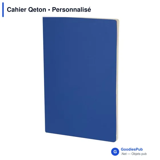 Cahier personnalisable en carton recyclé avec logo - Cahier Qeton - Image 6