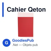 Cahier personnalisable en carton recyclé avec logo - Cahier Qeton - Miniature 8
