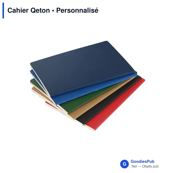 Cahier personnalisable en carton recyclé avec logo - Cahier Qeton - Image 9