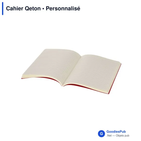 Cahier personnalisable en carton recyclé avec logo - Cahier Qeton - Image 10