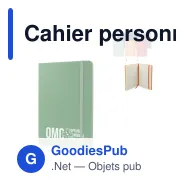 Cahier personnalisable A5 en R-PET et PU avec logo - R-PET A5 - Miniature 1