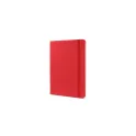 Variante Rouge - Cahier personnalisable A5 en R-PET et PU avec logo - R-PET A5