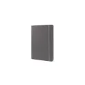Variante Gris - Cahier personnalisable A5 en R-PET et PU avec logo - R-PET A5