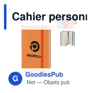Cahier personnalisable A6 en R-PET et PU avec logo - R-PET A6 - Miniature 1