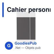 Cahier personnalisable A6 en R-PET et PU avec logo - R-PET A6 - Miniature 3
