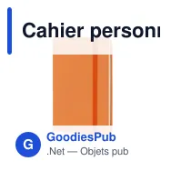 Cahier personnalisable A6 en R-PET et PU avec logo - R-PET A6 - Miniature 5