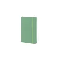 Variante Vert olive - Cahier personnalisable A6 en R-PET et PU avec logo - R-PET A6