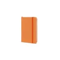 Variante Orange - Cahier personnalisable A6 en R-PET et PU avec logo - R-PET A6