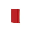 Variante Rouge - Cahier personnalisable A6 en R-PET et PU avec logo - R-PET A6