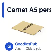 Carnet A5 personnalisable avec logo pour entreprises - Miniature 4