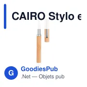 CAIRO Stylo encre gel en bambou - Miniature 1