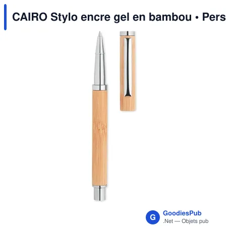 CAIRO Stylo encre gel en bambou