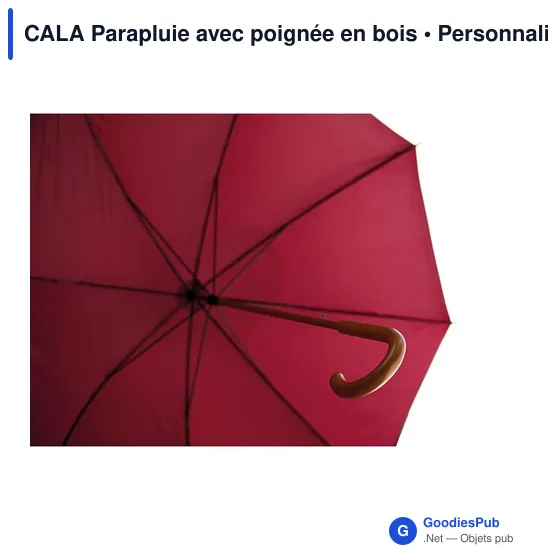 CALA Parapluie avec poignée en bois - Image 3