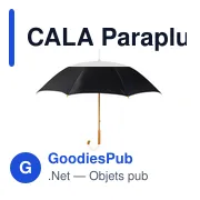 CALA Parapluie avec poignée en bois - Miniature 4