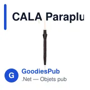 CALA Parapluie avec poignée en bois - Miniature 5