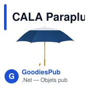 CALA Parapluie avec poignée en bois - Miniature 6