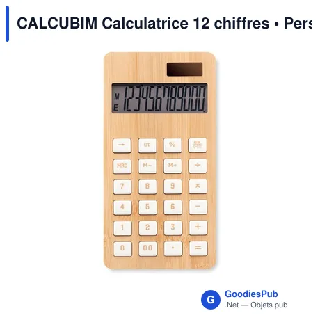 CALCUBIM Calculatrice 12 chiffres