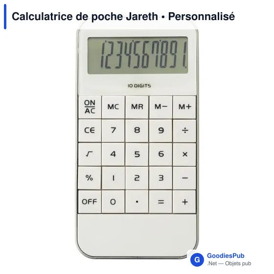Calculatrice de poche personnalisable avec logo - Jareth - Image 4
