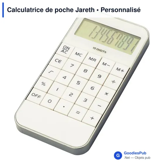 Calculatrice de poche personnalisable avec logo - Jareth - Image 5