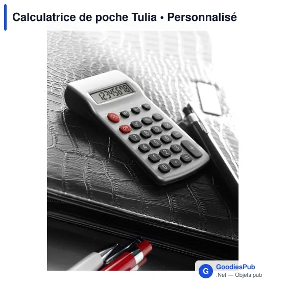 Calculatrice de poche personnalisable avec logo - Tulia - Image 2