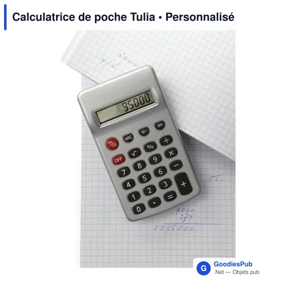 Calculatrice de poche personnalisable avec logo - Tulia - Image 3